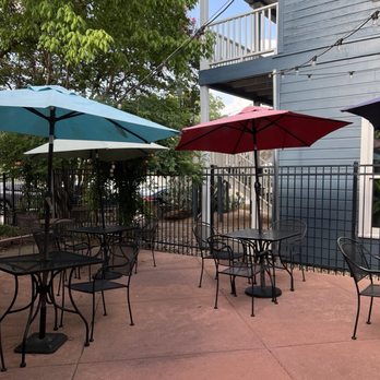 Vintage Bookstore And Wine Bar - One of two outdoor areas - Wine Bars Near Me - Austin, Texas Vintage Bookstore And Wine Bar - One of two outdoor areas - Wine Bars Near Me - Austin, Texas