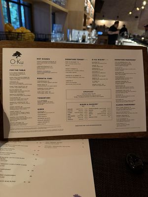 Menu photo 7 O-Ku Nashville, TN Menu photo 7 O-Ku Nashville, TN