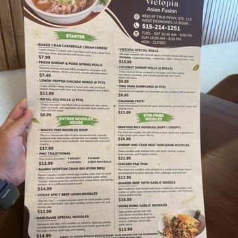 Vietopia Asian Fusion - Menu - Asian Fusion Near Me - West Des Moines, Iowa