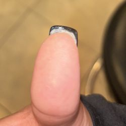 Didn't clean under my nails and shaved off my natural nail.