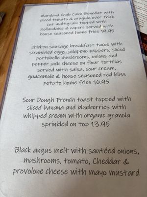 Menu photo 3 Corner Cafe Newport, RI