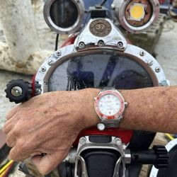 Smith & Bevill Jewelers - My beautiful Omega Planet Ocean on a commercial diving job. It still looks as good as the day I bought it. Thanks Smith and Bevill.