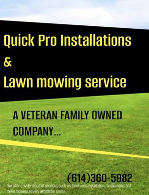 Quick Pro Installations & Lawn Mowing Service Logo