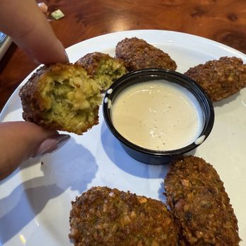 Sanabreh - Falafel appetizer was tasty and the tahini sauce - Mediterranean Near Me - Houston, Texas