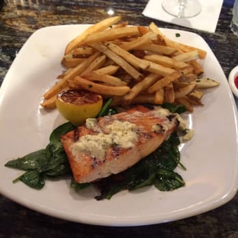 Mimi's Cafe - Grilled salmon and frites!! Garlic butter on top OMG perfection! - Breakfast & Brunch Near Me - Corona, California Mimi's Cafe - Grilled salmon and frites!! Garlic butter on top OMG perfection! - Breakfast & Brunch Near Me - Corona, California
