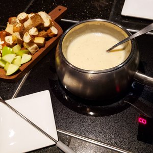 Photo of The Melting Pot - Westwood, NJ, United States. Classic Alpine Cheese Fondue