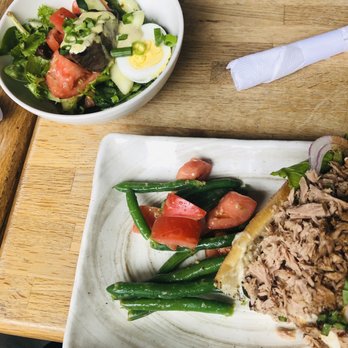 Parish Cafe & Bar - Half Tuna Nicoise and half Nebo Sandwich - Sandwiches Near Me - Boston, Massachusetts Parish Cafe & Bar - Half Tuna Nicoise and half Nebo Sandwich - Sandwiches Near Me - Boston, Massachusetts