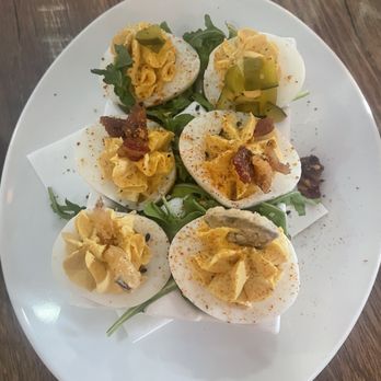 Crisp Rochester - devil egg flight - New American Near Me - Rochester, New York