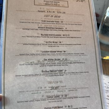 Wilder - Menu 8/23/26 - New American Near Me - San Francisco, California Wilder - Menu 8/23/26 - New American Near Me - San Francisco, California