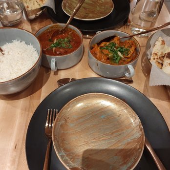 Shosha - Chicken Tikka Masala, Lamb Rogan Josh, rice and naan bread - Indian Near Me - Sunnyvale, California