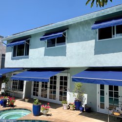Home Creations Design - Sunbrella fabric awnings redone - beautiful work.