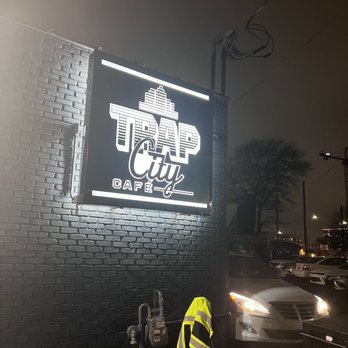 Trap City Cafe - Outside signage - Salad Near Me - Atlanta, Georgia Trap City Cafe - Outside signage - Salad Near Me - Atlanta, Georgia