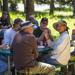 Reba's Toll House Cafe - Folks enjoy lunch