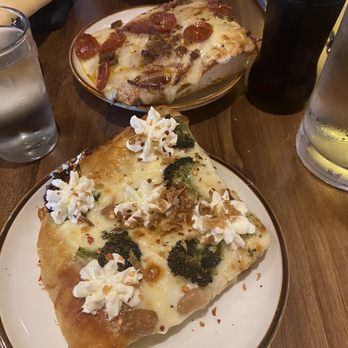 Nonno's - Broccoli and nonno's style foccacia pizza - Pizza Near Me - Houston, Texas