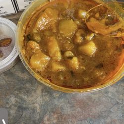 Bombay Sweets - Curry of peas and potatoes served as bhaji