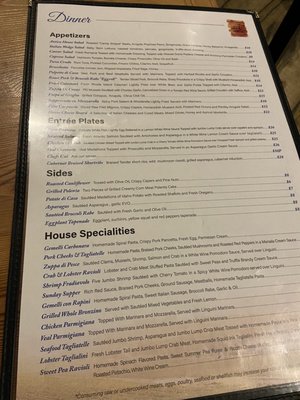 Menu photo 2 Antica Italian Restaurant Chadds Ford, PA Menu photo 2 Antica Italian Restaurant Chadds Ford, PA