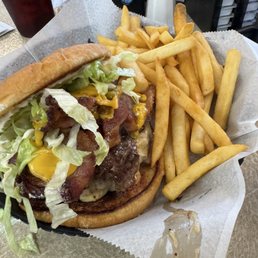 T-Stop Burger and fries T-Stop Burger and fries
