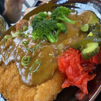 Donburi Cafè - Curry katsu don up close - Japanese Near Me - Long Beach, California Donburi Cafè - Curry katsu don up close - Japanese Near Me - Long Beach, California