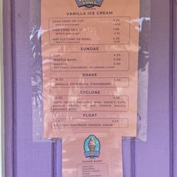 Kelsey's Kones - Menu