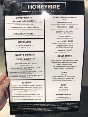 Menu photo 5 HoneyFire BBQ Nashville, TN Menu photo 5 HoneyFire BBQ Nashville, TN