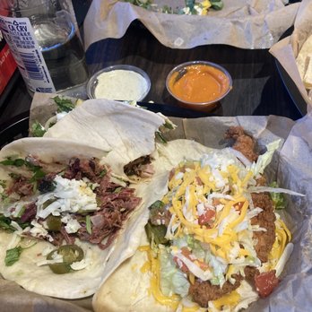 Torchy's Tacos - The three tacos...we started eating before I took the pic! - Tacos Near Me - Queen Creek, Arizona Torchy's Tacos - The three tacos...we started eating before I took the pic! - Tacos Near Me - Queen Creek, Arizona