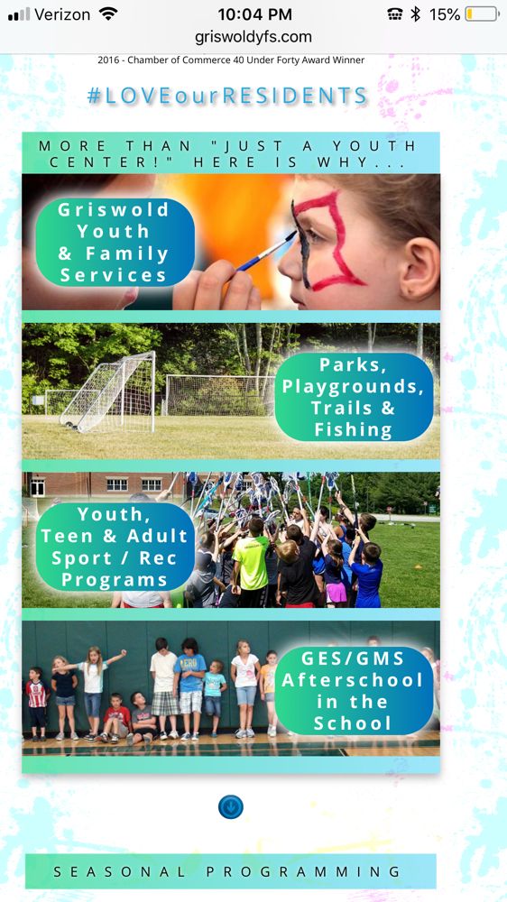 GRISWOLD YOUTH CENTER Updated September 2024 68 Ashland St