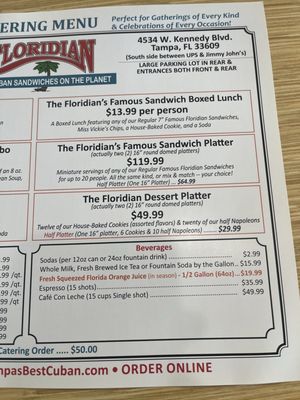 Menu photo 4 The Floridian Tampa, FL Menu photo 4 The Floridian Tampa, FL