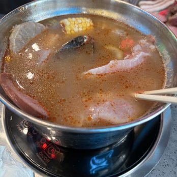 KPOT Korean BBQ & Hot Pot - Tom yum soup base - Korean Near Me - Fort Worth, Texas