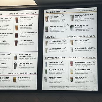 Tastea - menu - Bubble Tea Near Me - Mesa, Arizona