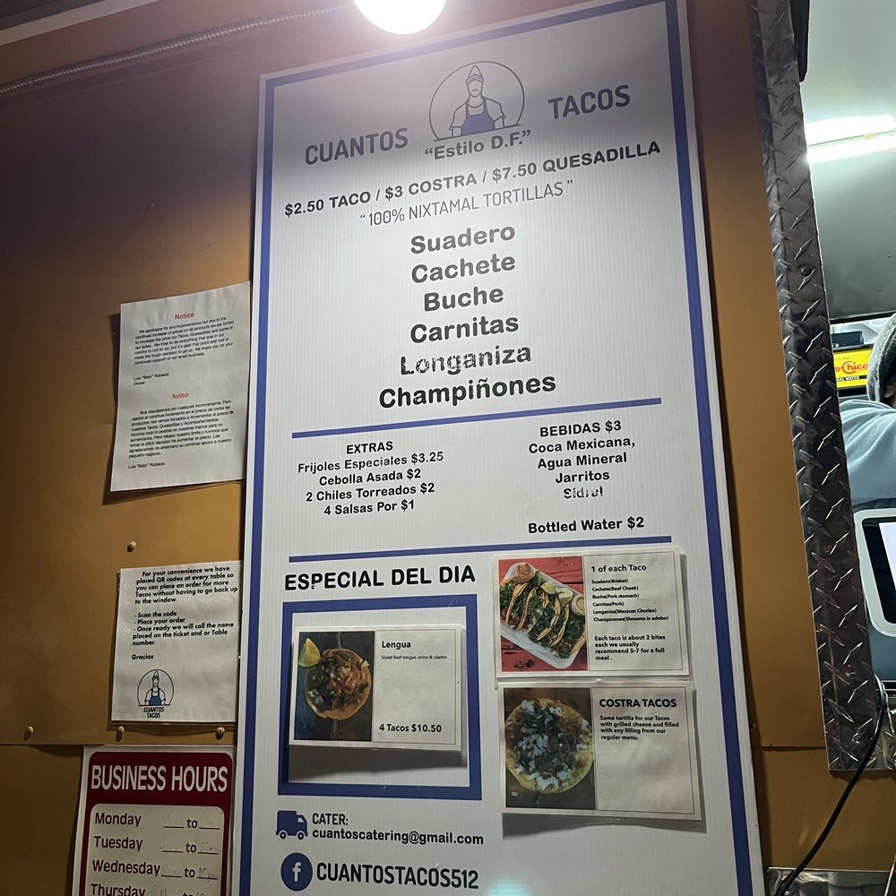Cuantos Tacos - Mexican Near Me - Austin, Texas