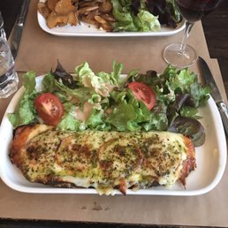 Croque and duck confit. Croque and duck confit.