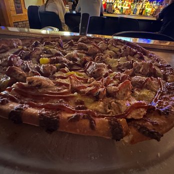 Crescent Lake Inn - BBQ chicken pizza with banana peppers - Bars Near Me - Waterford, Michigan Crescent Lake Inn - BBQ chicken pizza with banana peppers - Bars Near Me - Waterford, Michigan