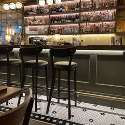 The bar seating area