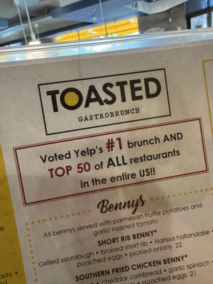 Menu photo 1 Toasted Gastrobrunch Las Vegas, NV Menu photo 1 Toasted Gastrobrunch Las Vegas, NV