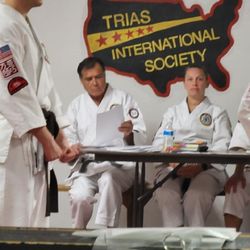 Hanalei Martial Arts - Sitting on the review board for 6 candidates being tested for Sho Dan.