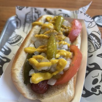 Overruled Smash Kitchen - Windy city dog- AKA Chicago dog! With sport pepperssss the way its suppose to come! - Hot Dogs Near Me - Jacksonville, North Carolina