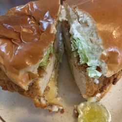 Ft Bidwell Hotel And Restaurant - Fried chicken sandwich- so good!