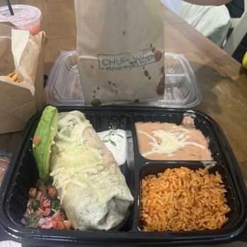 Chuponcito - Steak burrito to go with bag of chips comp - Mexican Near Me - Aliso Viejo, California