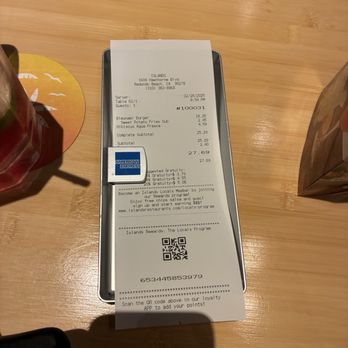 Islands Restaurant - Total for a single diner's night out. - American Near Me - Redondo Beach, California Islands Restaurant - Total for a single diner's night out. - American Near Me - Redondo Beach, California