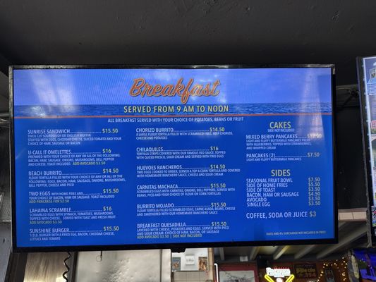 Menu photo 6 Lahaina Beach House San Diego, CA