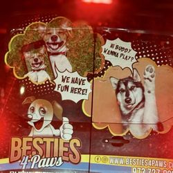Besties 4 Paws - Cute advertising on van.