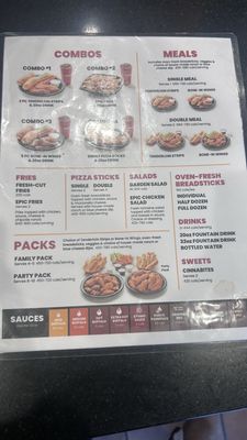Menu photo 1 Epic Wings Chula Vista, CA