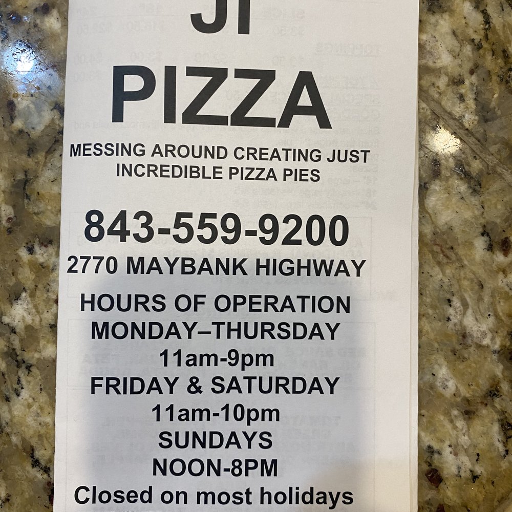 Ji's Pizza - a menu for the restaurant - Pizza Near Me - Johns Island, South Carolina Ji's Pizza - a menu for the restaurant - Pizza Near Me - Johns Island, South Carolina