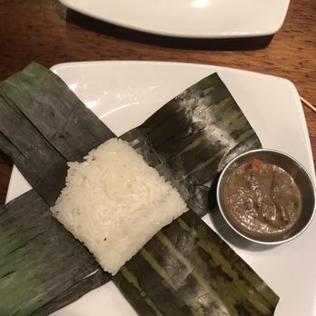 Malai Kitchen - (Complimentary) Sticky Rice & an Eggplant Dip - Thai Near Me - Dallas, Texas