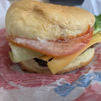Wendy's - Junior Cheeseburger Deluxe at Wendy's, Advance - Burgers Near Me - Advance, North Carolina