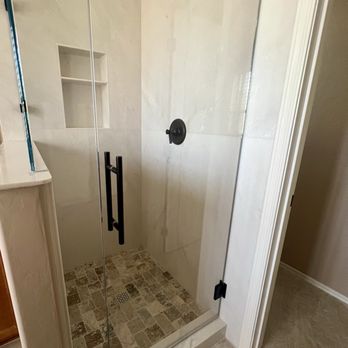 Beck's Floor Installations - Travertine shower floor - Flooring Near Me