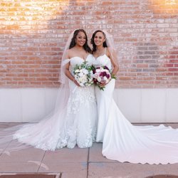 Wedding Belles Bridal Boutique - Both gowns and veils from Wedding Belles :)