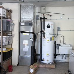 Fusion Heating and Cooling - New air handler and Bosch heat pump water heater