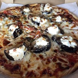 Eggplant ricotta pizza is amazing! Joes wood fired pizza Eggplant ricotta pizza is amazing! Joes wood fired pizza