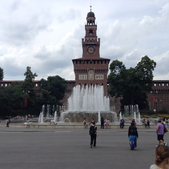 Castello Sforzesco - Castle and fountain - Landmarks & Historical Buildings Near Me - Milan, Michigan